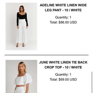 DISSH linen two piece set